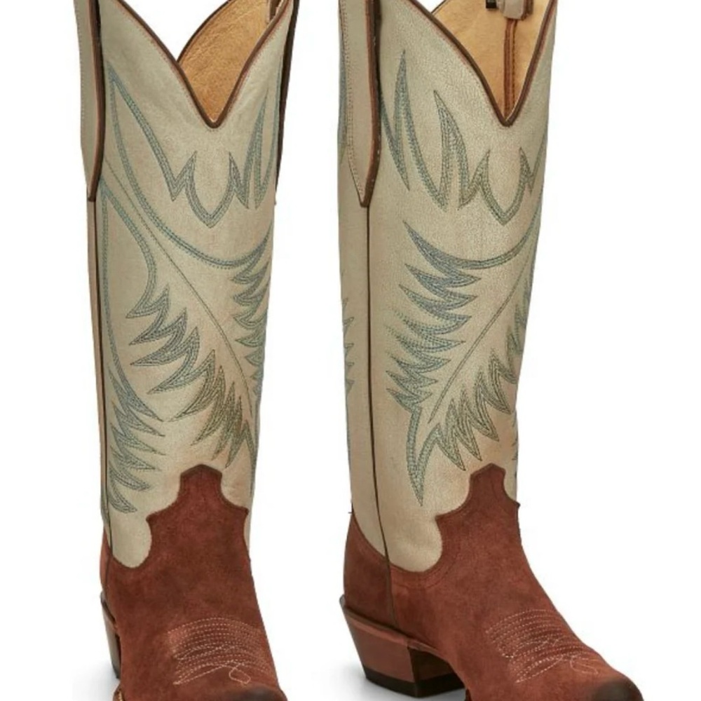 Justin Clara Western Boots- Color Caffè Dolce Vita